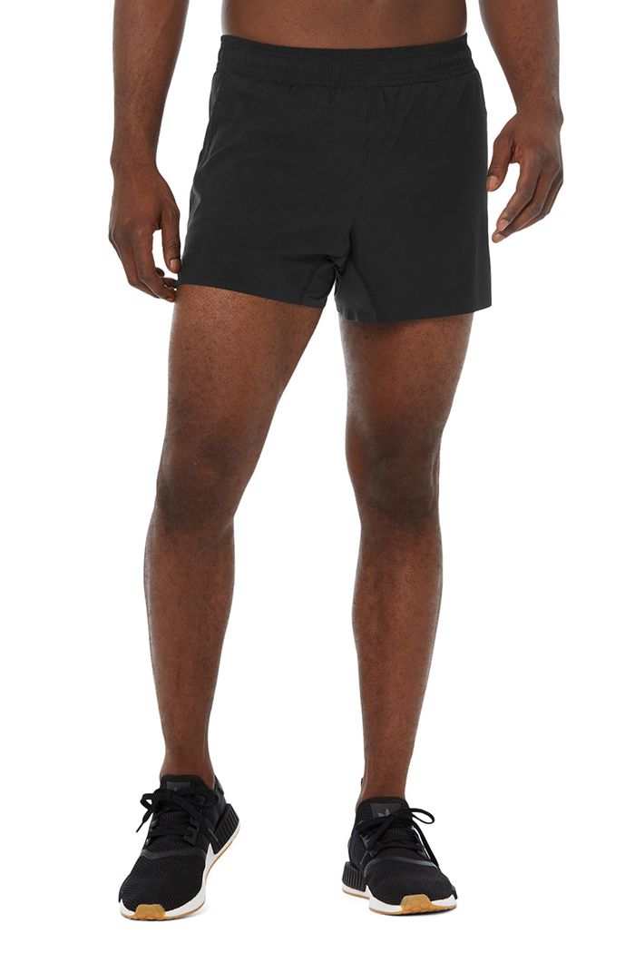 Alo Yoga 5" Adapt Running Men's Short Black | 06MLGAPTU