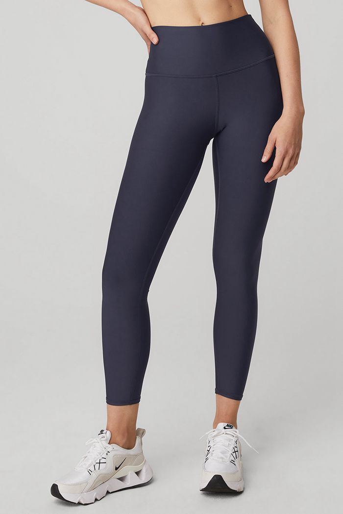 Alo Yoga 7/8 High-Waist Airlift Women's Leggings Black | 39TQJWZCS