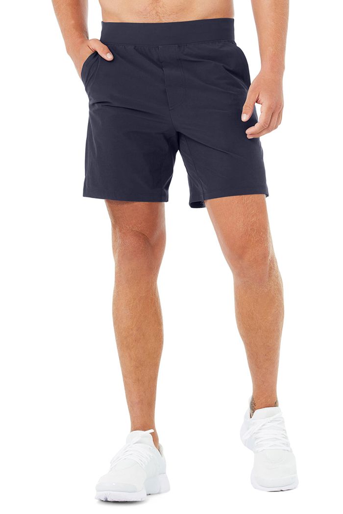 Alo Yoga 7" Repetition Men's Short Black | 42KNRXGAH