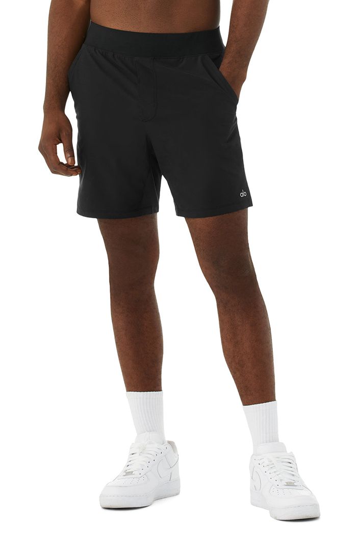 Alo Yoga 7" Repetition Men's Short Black | 51XNOQTKP