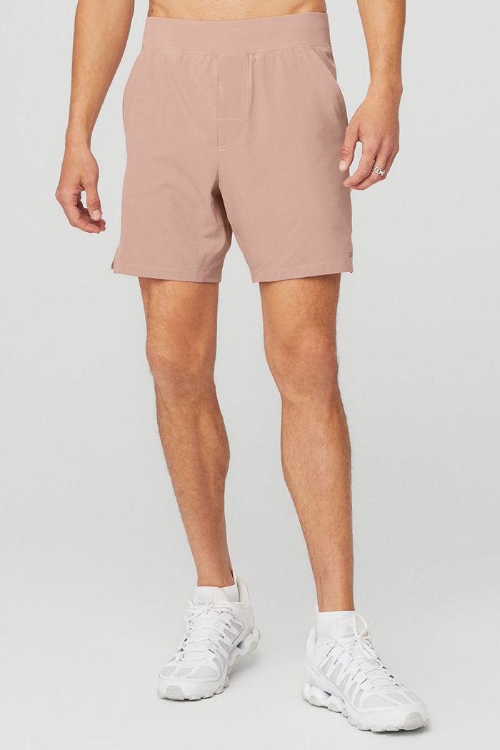 Alo Yoga 7'' Repetition Men's Short Pink | 09AUTOVQK