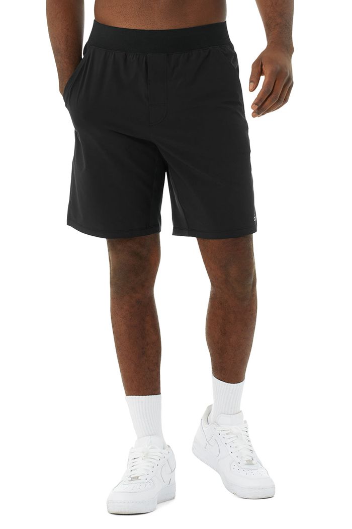 Alo Yoga 9" Repetition Men's Short Black | 28ZFUIJBK