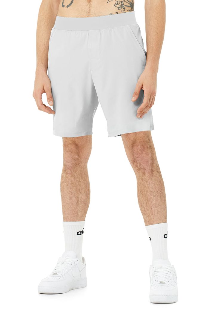 Alo Yoga 9" Repetition Men's Short White | 81WJIMYQS