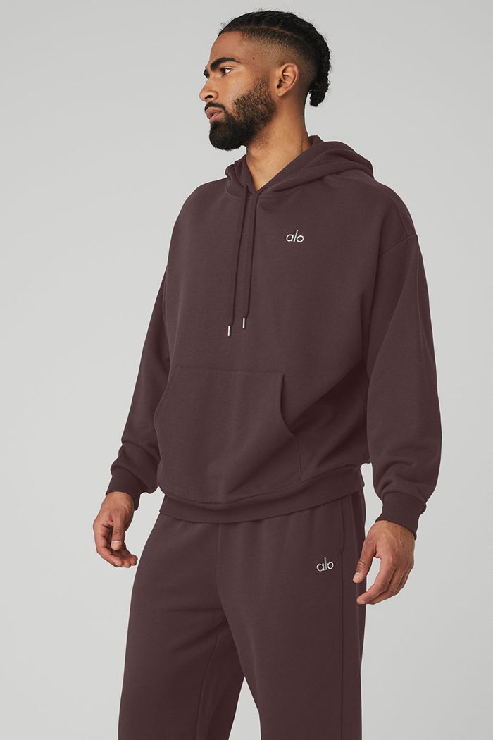 Alo Yoga Accolade Men's Hoodie Black | 63BVEQARM