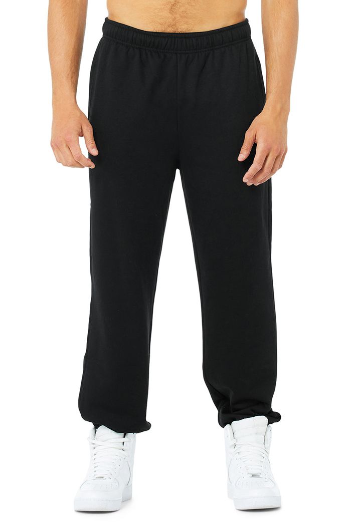 Alo Yoga Accolade Sweat Men's Pants Black | 42SHCVFRX