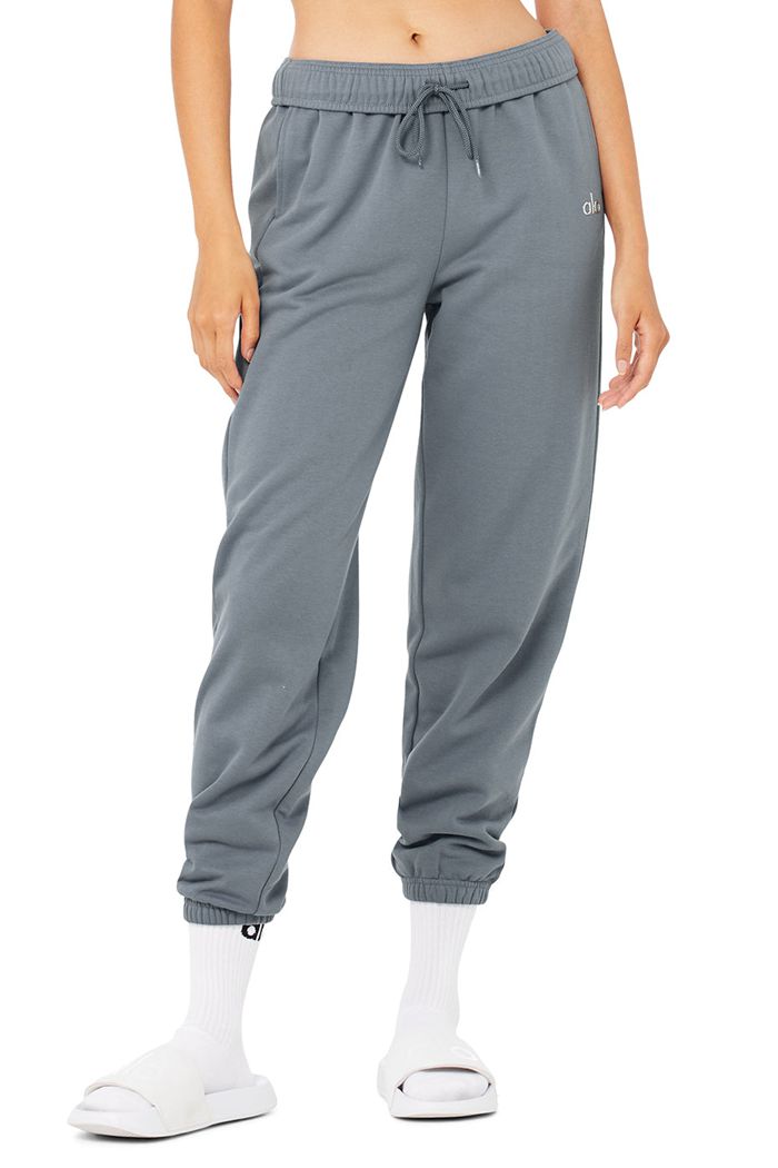 Alo Yoga Accolade Sweat Women's Pants Grey | 69DANEMPF