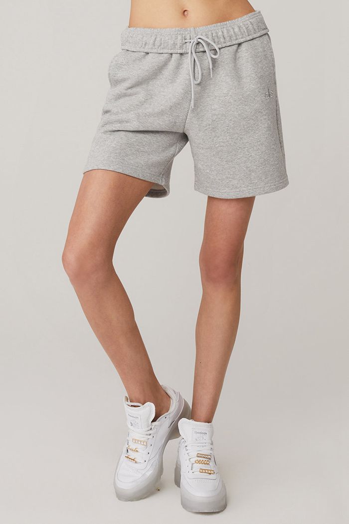 Alo Yoga Accolade Sweat Women's Short Grey | 70UMLQOWY