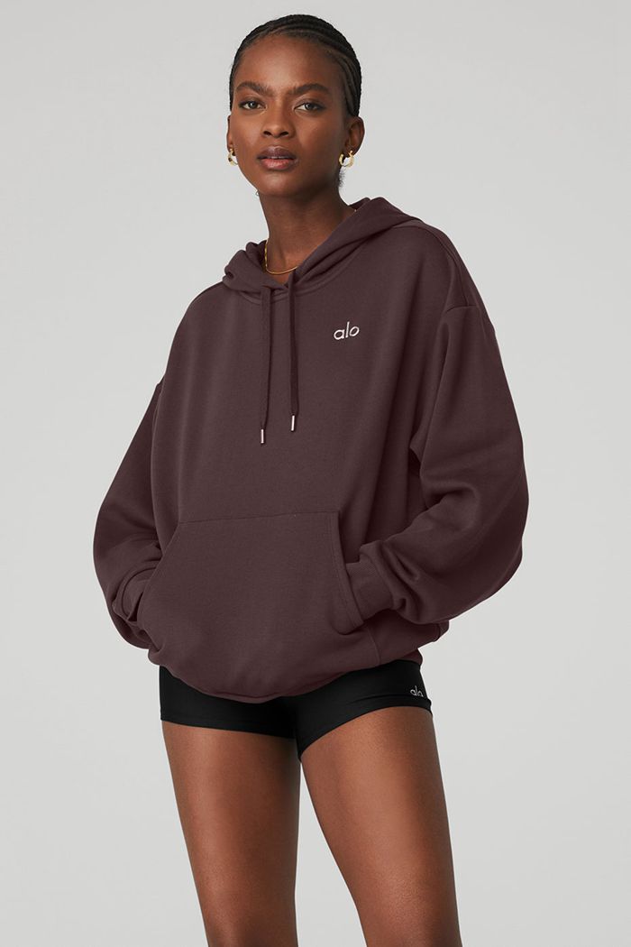 Alo Yoga Accolade Women's Hoodie Black | 23TOYVBHG