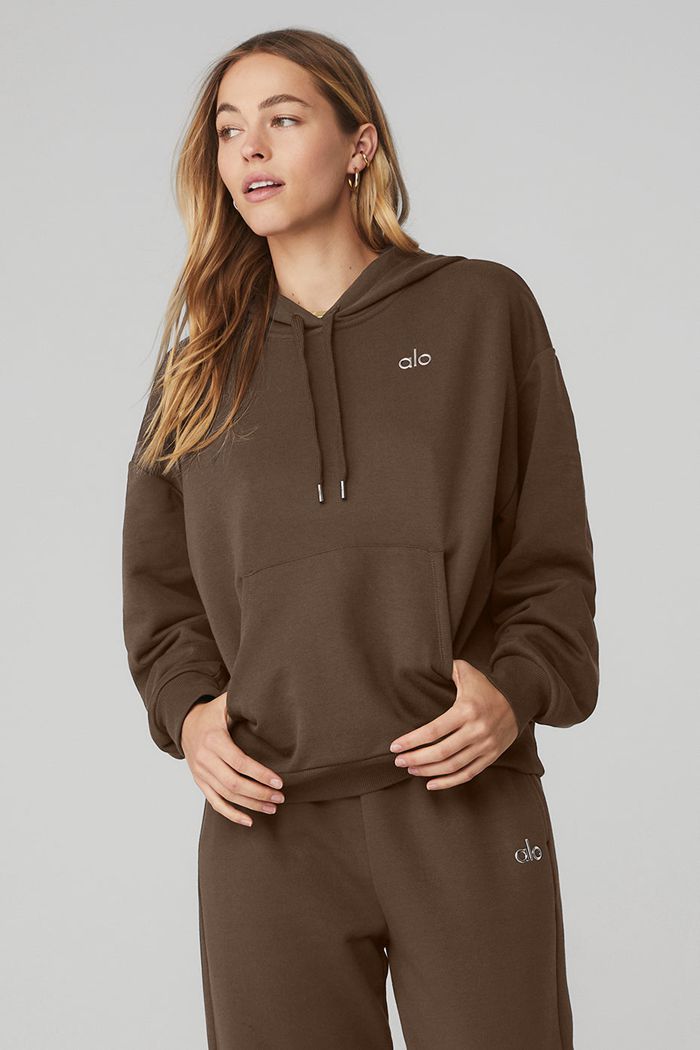 Alo Yoga Accolade Women's Hoodie Black | 80VHDTSAU