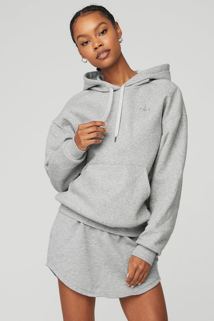 Alo Yoga Accolade Women's Hoodie Grey | 21MDYIKOE