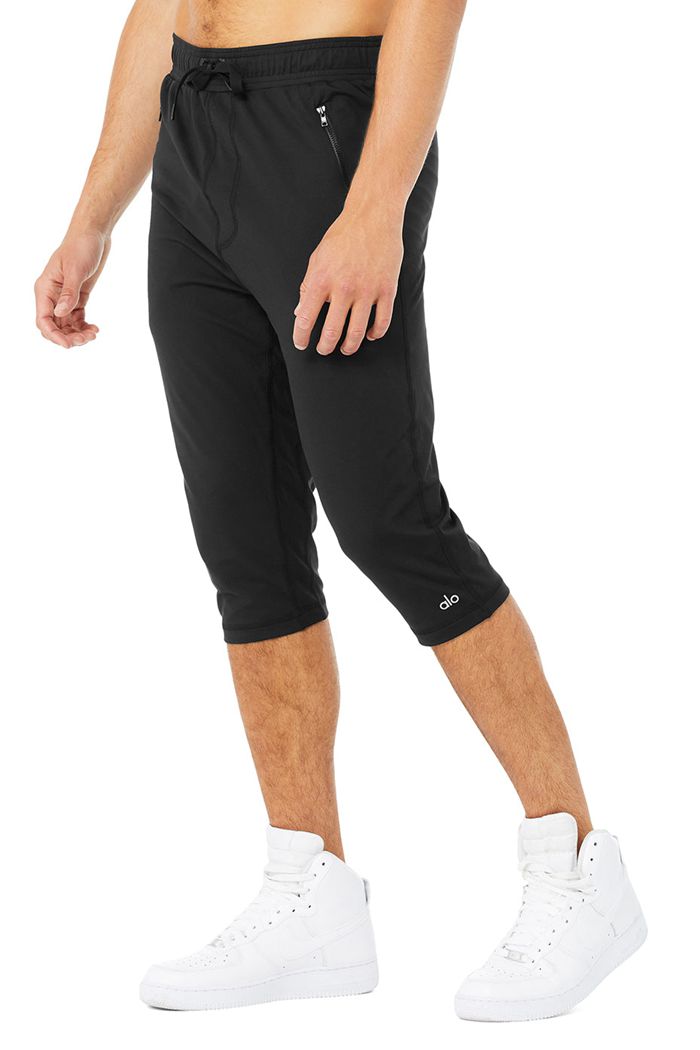 Alo Yoga Balance Capri Men's Pants Black | 94OEKLNVT