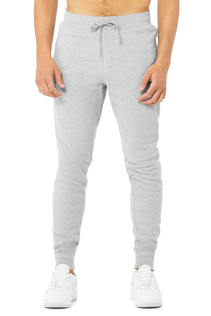 Alo Yoga Baseline Sweat Men's Pants Grey | 97DCVXGOM