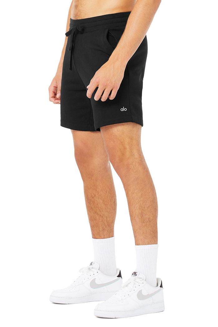 Alo Yoga Chill Men's Short Black | 14IKTBRNE