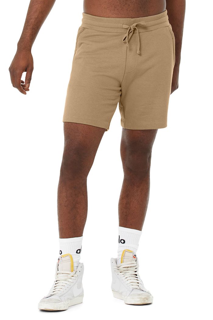 Alo Yoga Chill Men's Short Brown | 91JTYREGV