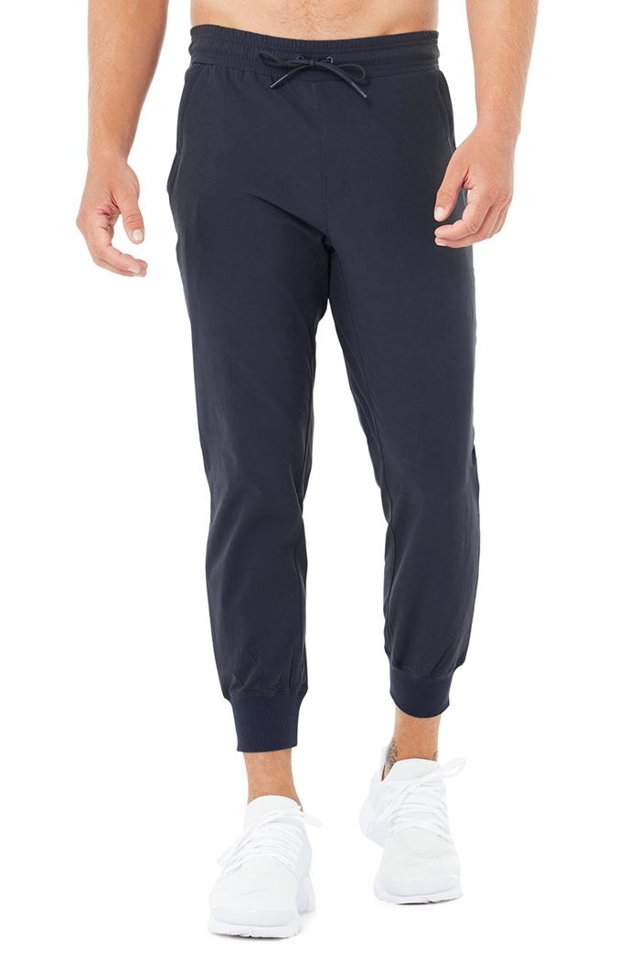 Alo Yoga Co-Op 7/8 Men's Pants Black | 49TNDZCLH