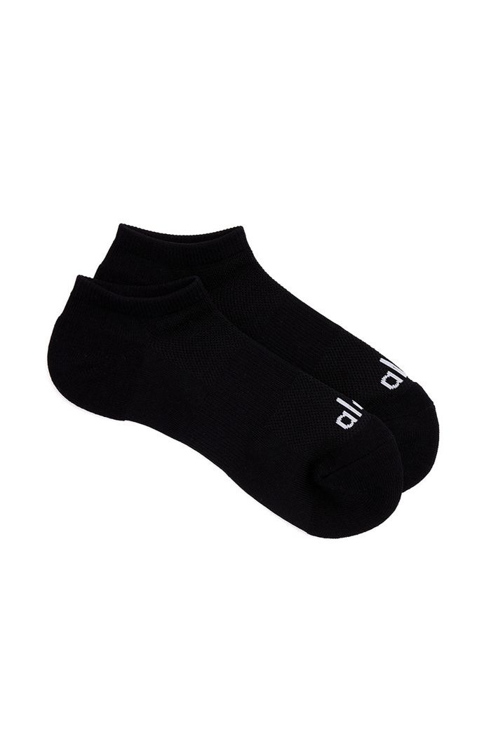 Alo Yoga Everyday Women's Socks Black White | 16FWGZDRU