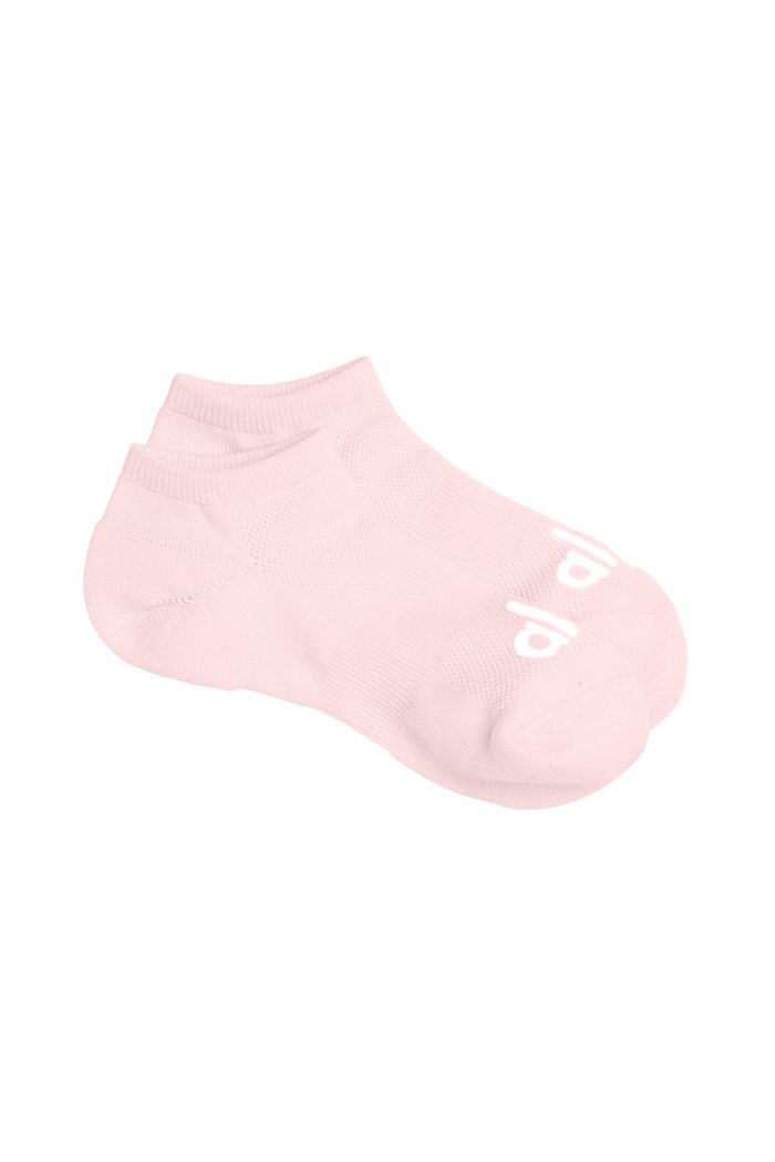 Alo Yoga Everyday Women's Socks Pink White | 70VRJXONS