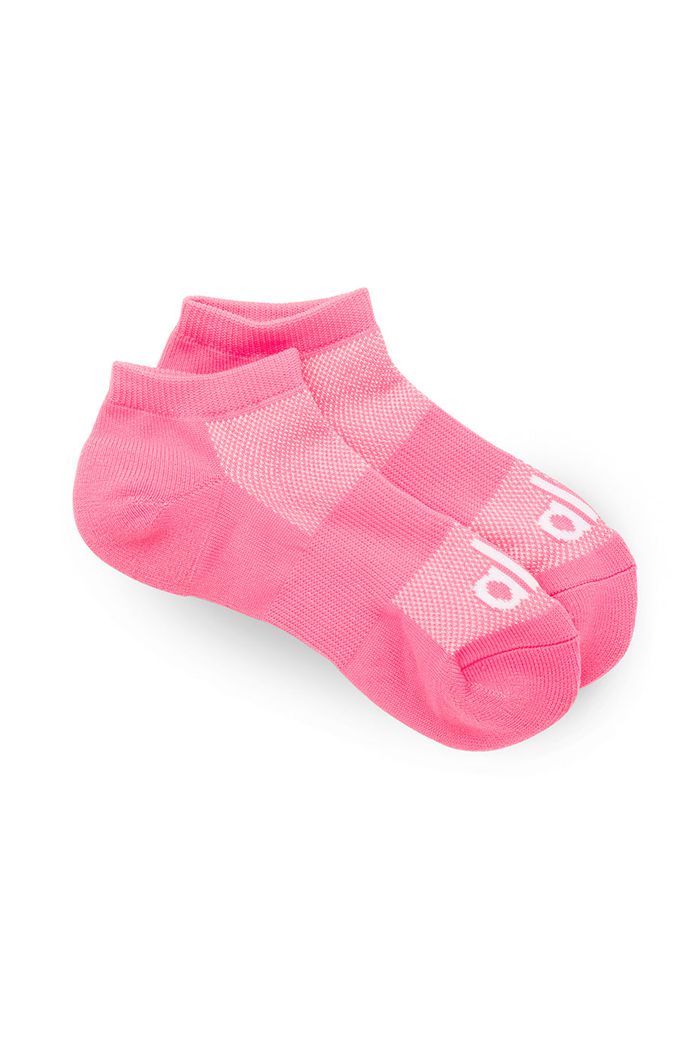 Alo Yoga Everyday Women's Socks Pink White | 92KPVEJNY