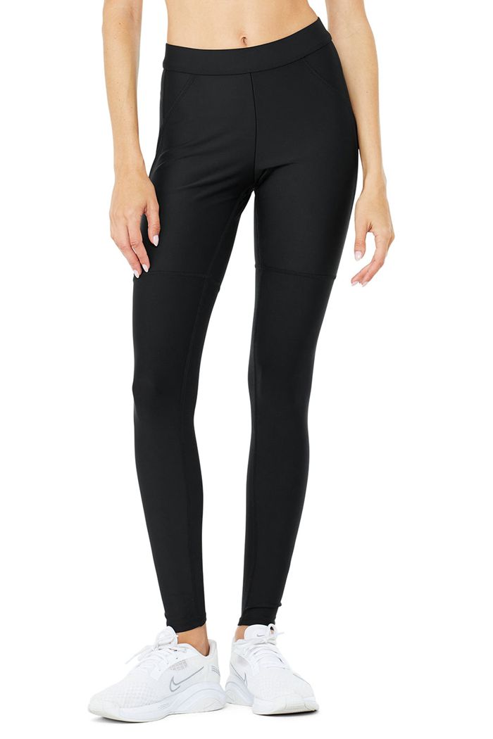 Alo Yoga High-Waist 4 Pocket Utility Women's Leggings Black | 57TXYDZIM