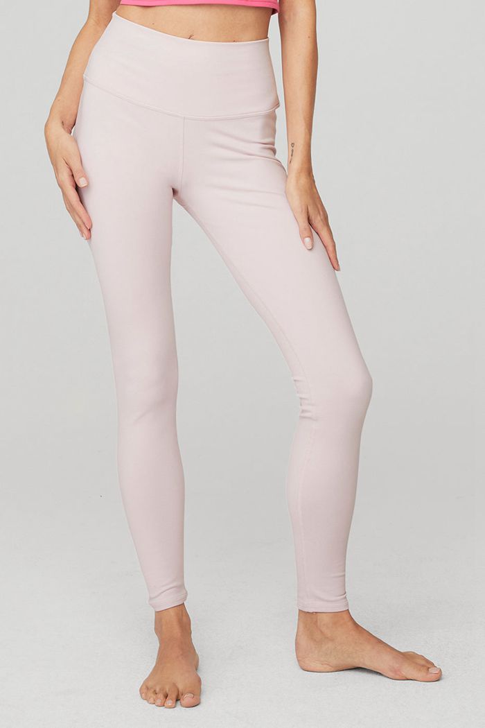 Alo Yoga High-Waist Airbrush Women's Leggings Pink | 04NWXCOKA