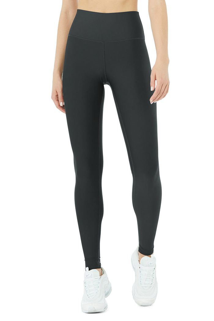 Alo Yoga High-Waist Airlift Women's Leggings Dark Grey | 07XAPVWMK