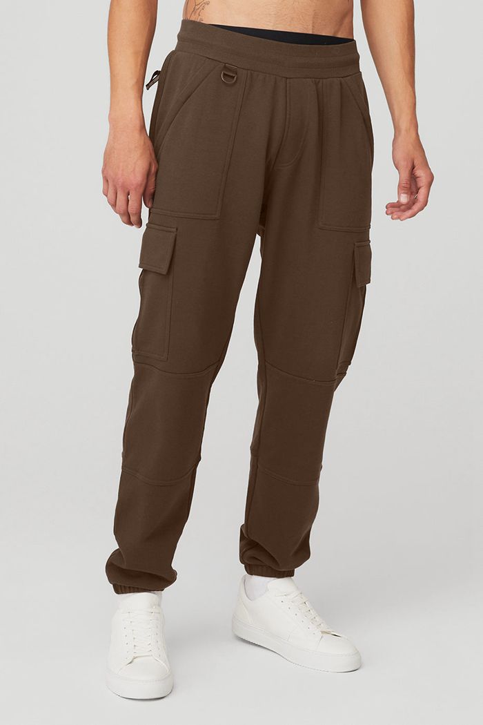 Alo Yoga Highline Cargo Men's Pants Black | 20MAETLUY