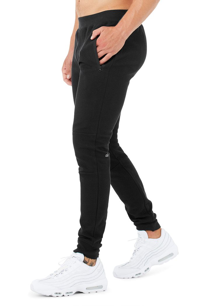 Alo Yoga Impel Sweat Men's Pants Black | 49NETMCFS