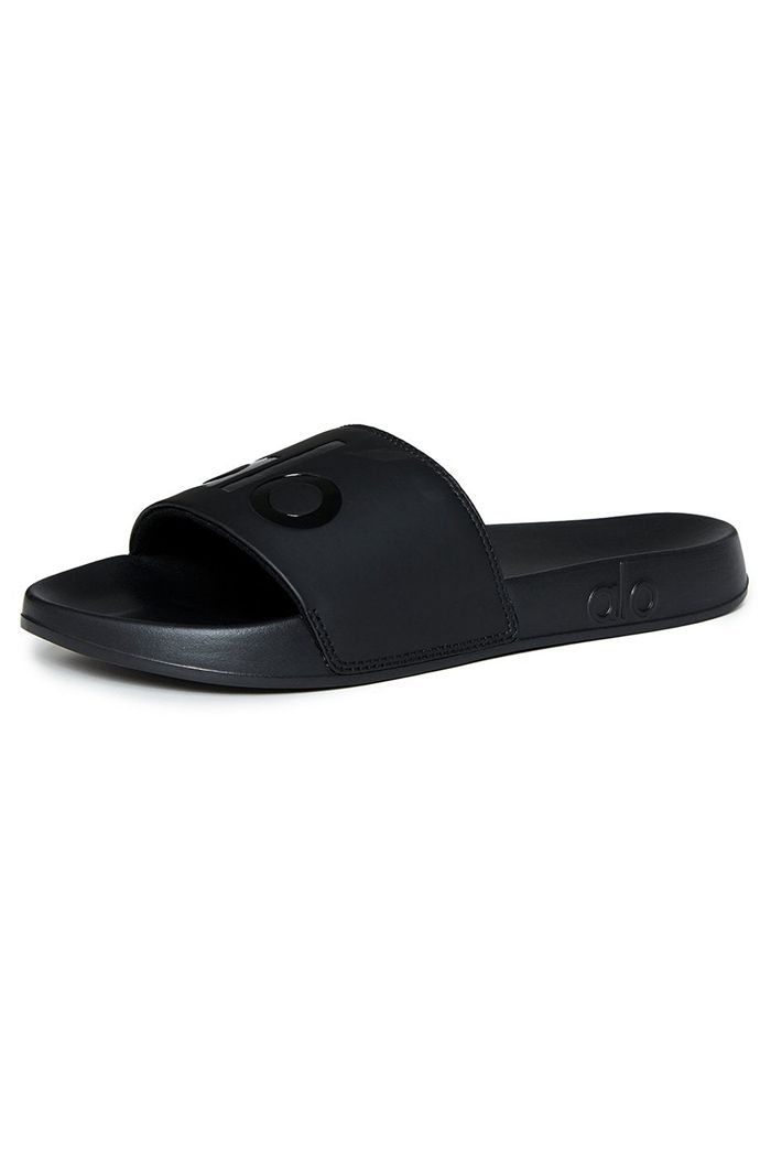 Alo Yoga It Slide 2 Women's Shoes Black | 50JWCTKAL