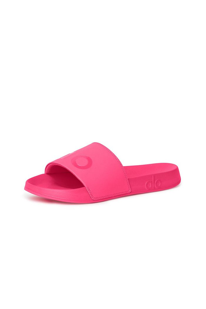 Alo Yoga It Slide 2 Women's Shoes Pink | 01QVKIRTW