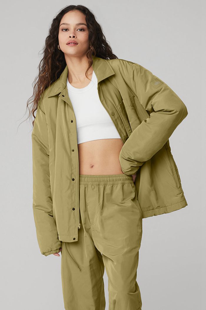 Alo Yoga Legend Women's Jackets Green | 21WZOJHXU