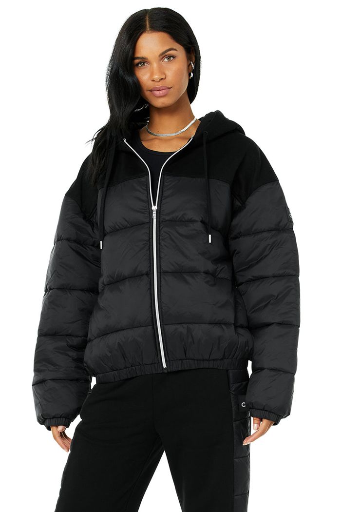 Alo Yoga Mash Up Women's Jackets Black | 94JMGWAVR