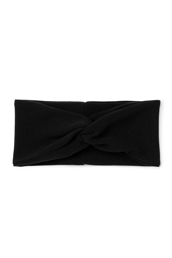 Alo Yoga Micro Waffle Women's Headband Black | 12OLIWZMG