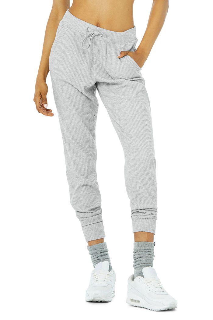 Alo Yoga Muse Sweat Women's Pants Grey | 71MGQHPSA