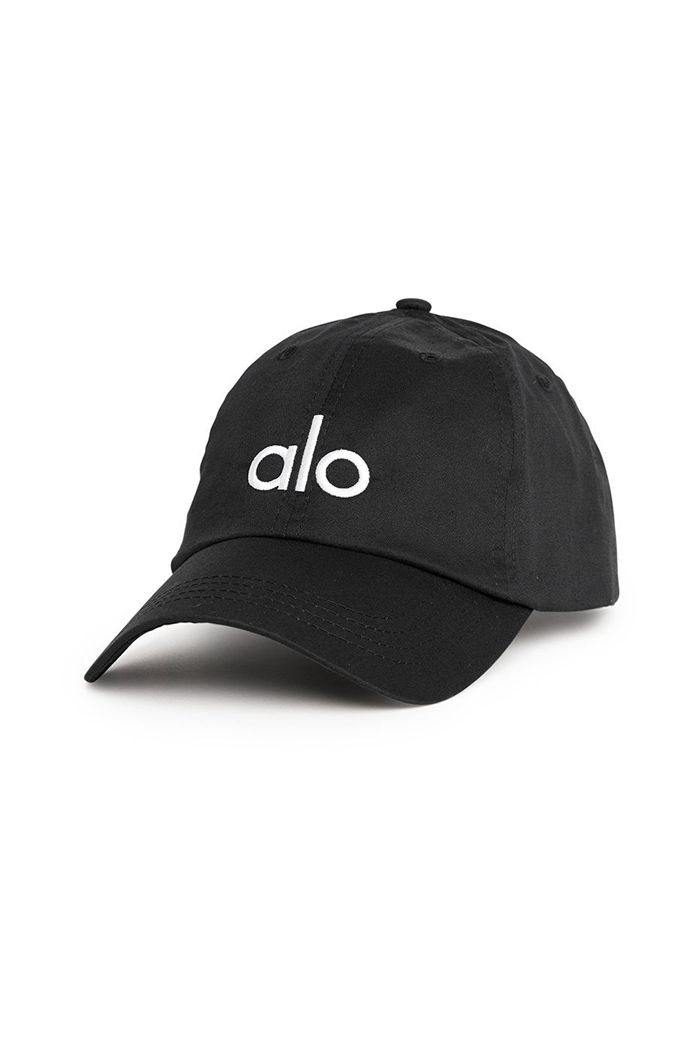 Alo Yoga Off-Duty Men's Cap Black White | 38IJCUVMA