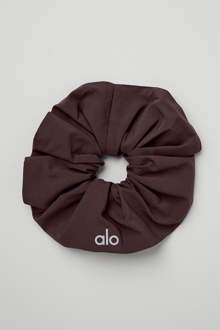 Alo Yoga Oversized Women's Scrunchie Black | 42TBIQLFU