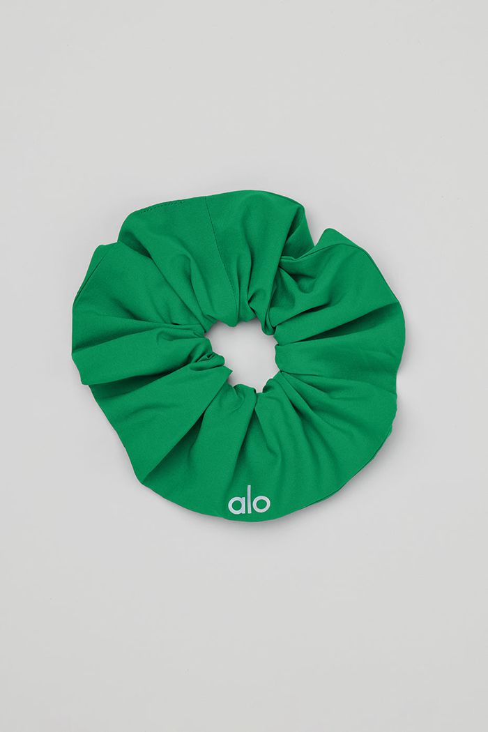 Alo Yoga Oversized Women's Scrunchie Green Turquoise | 07OJRECZF