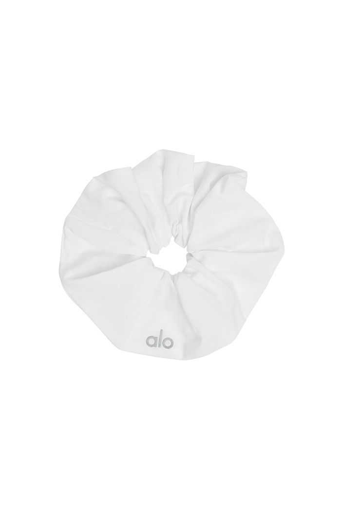 Alo Yoga Oversized Women's Scrunchie White | 10KXOEDTS