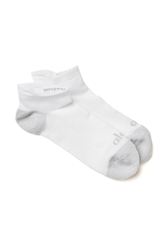 Alo Yoga Performance Tab Men's Socks White | 41NHBAFCK