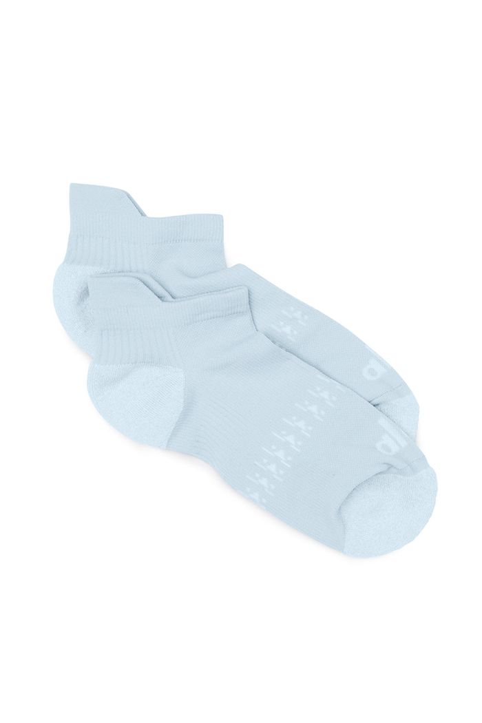 Alo Yoga Performance Tab Women's Socks Blue White | 28XJWKNRF