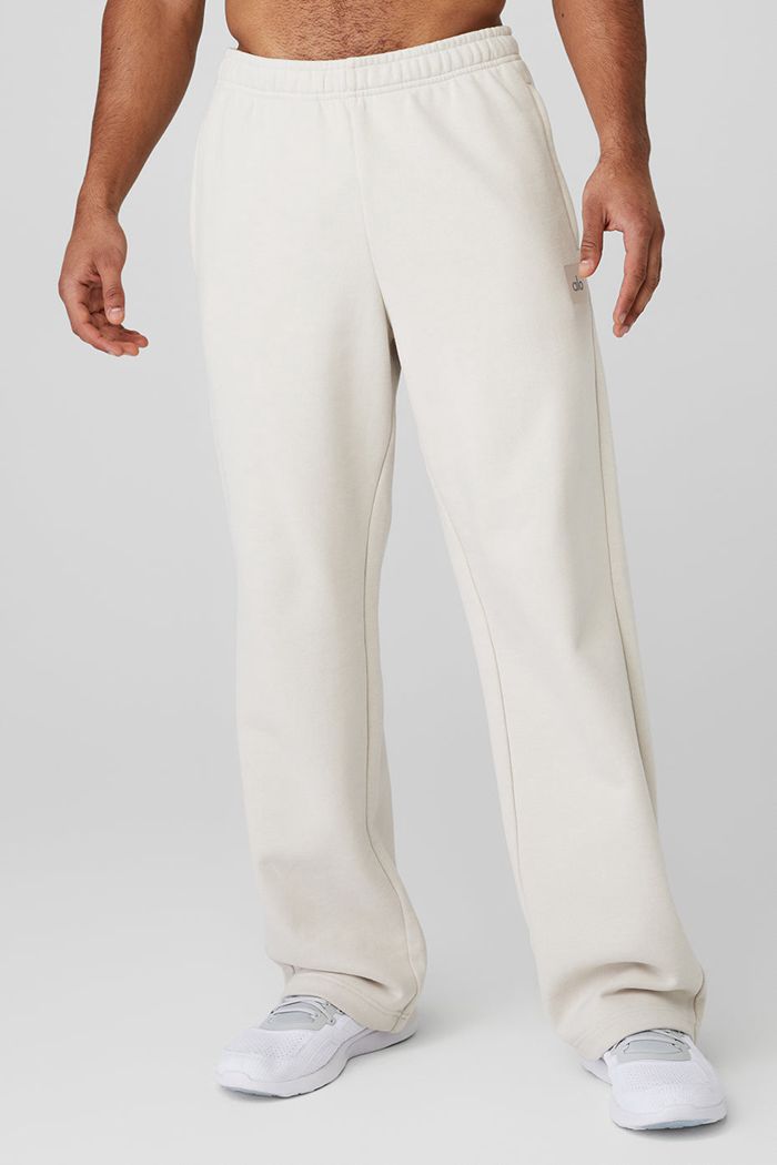 Alo Yoga Renown Sweat Men's Pants Beige | 53GLHMTQY