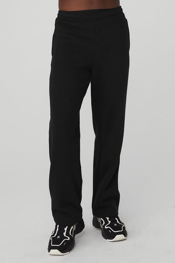 Alo Yoga Renown Sweat Men's Pants Black | 87BIYOAZP