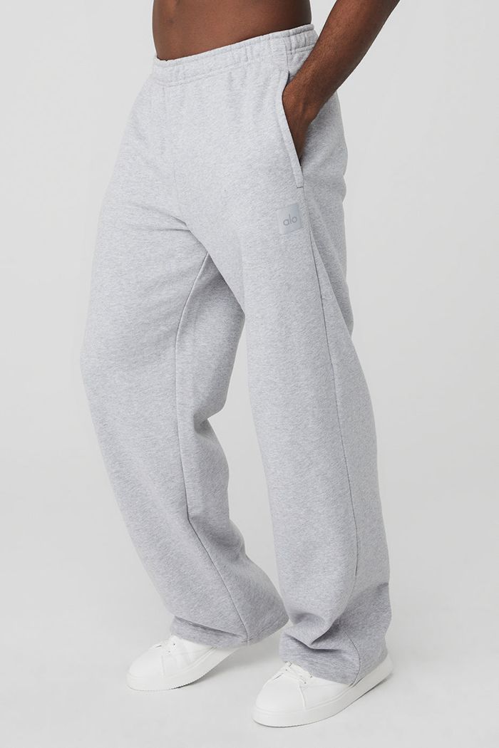 Alo Yoga Renown Sweat Men's Pants Grey | 74QNOMXEL