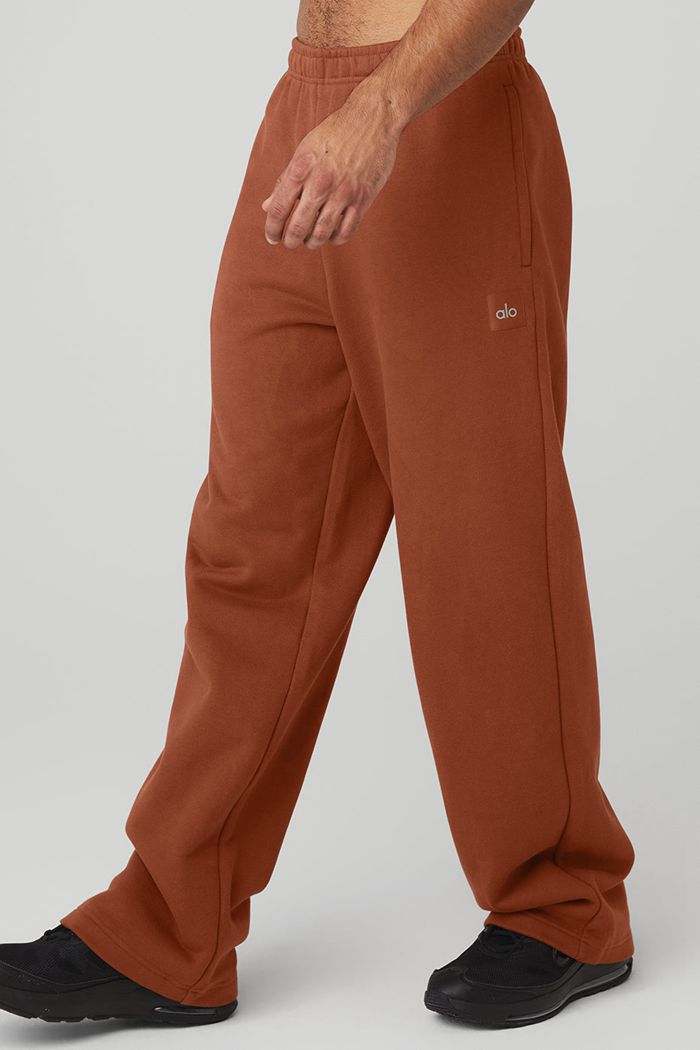 Alo Yoga Renown Sweat Men's Pants Red | 27NXYWLIE