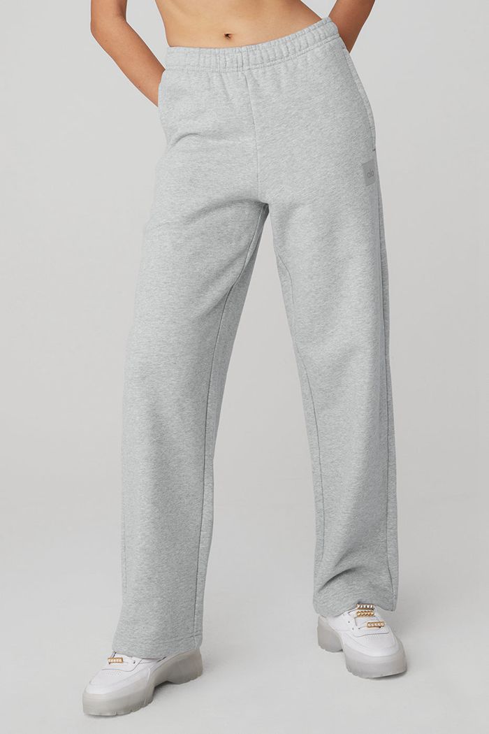 Alo Yoga Renown Sweat Women's Pants Grey | 74WGQFNTO