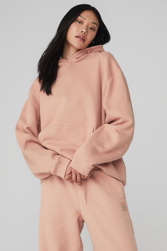 Alo Yoga Renown Women's Hoodie Pink | 16UFBWCAL