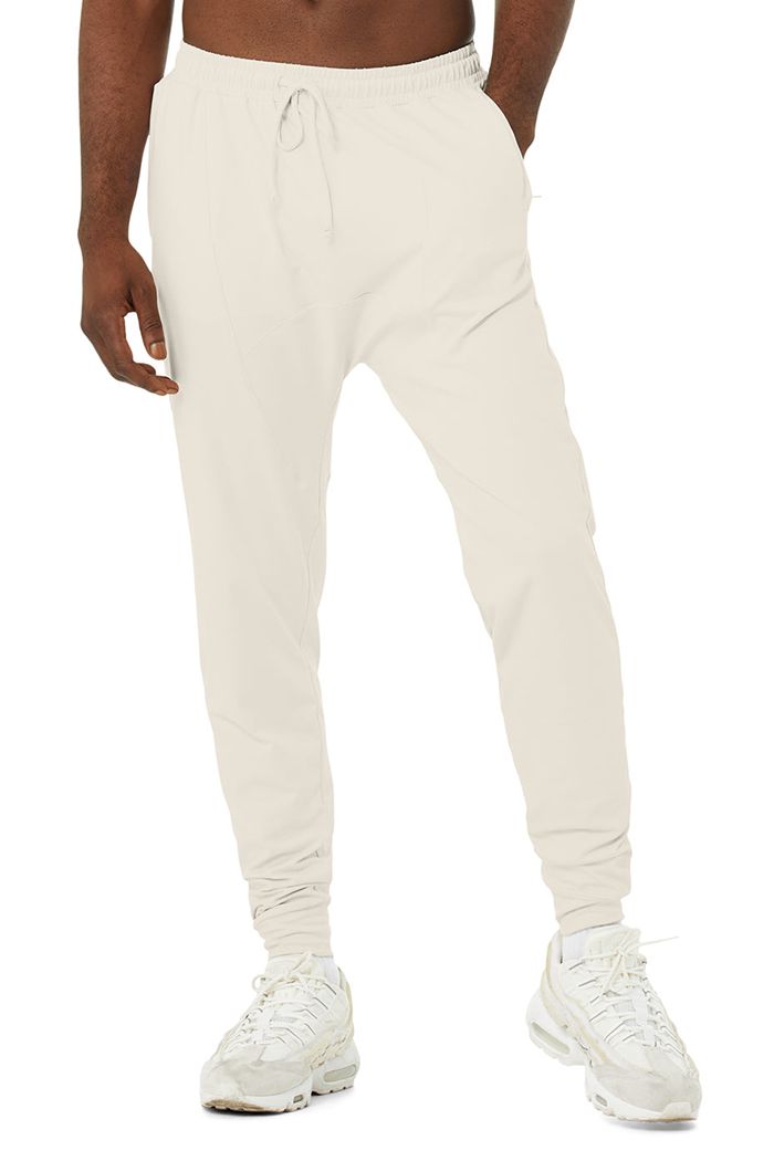 Alo Yoga Revitalize Men's Pants Beige | 82OGNLJPX