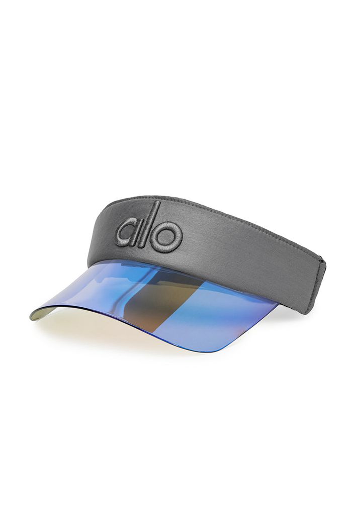 Alo Yoga Solar Women's Visor Blue | 82GBMDXEO