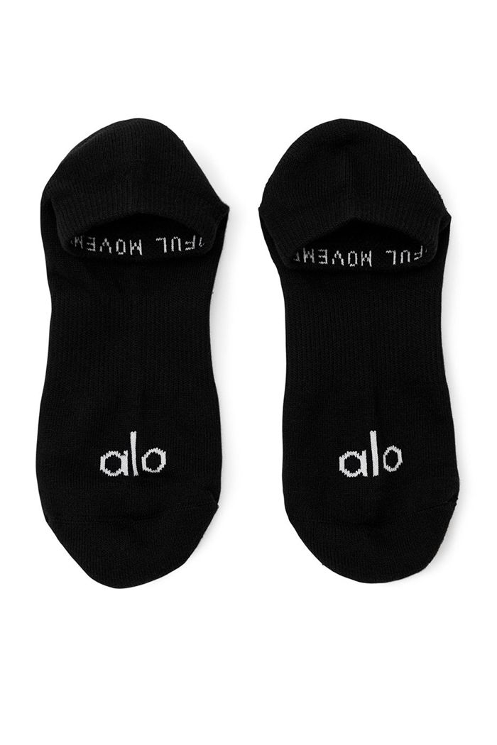 Alo Yoga Street Men's Socks Black White | 41MEQFVWX