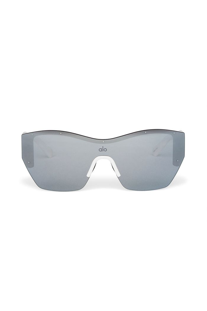 Alo Yoga Stunner Women's Sunglasses White | 07MIUFRBE