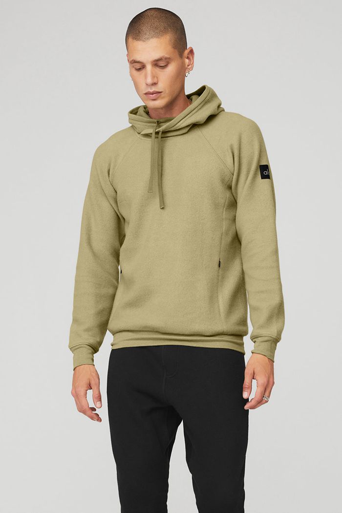 Alo Yoga The Triumph Men's Hoodie Green | 91KTXJLGY